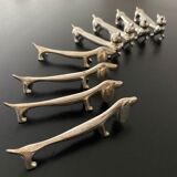 Dachshund and cat shape knife holders
