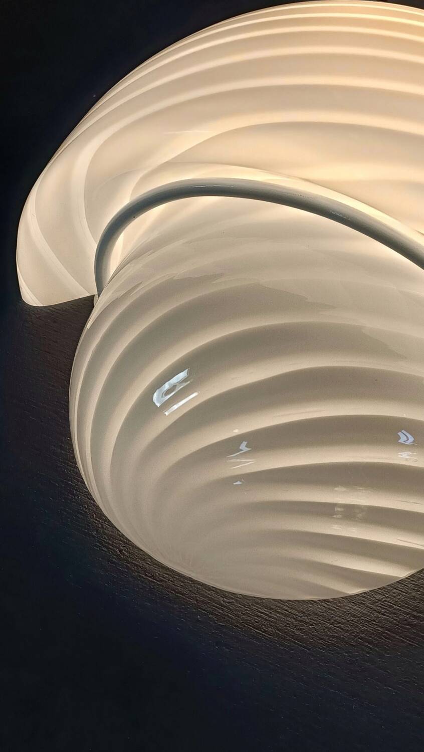 Murano glass mushroom wall lamp from the 70s