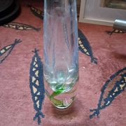 Vase vintage suédois en verre très original