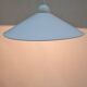 White enameled sheet metal pendant light