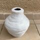 White terracotta vase