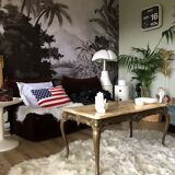 Marble and gold coffee table