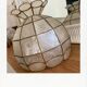 Mother-of-pearl and brass lampshade