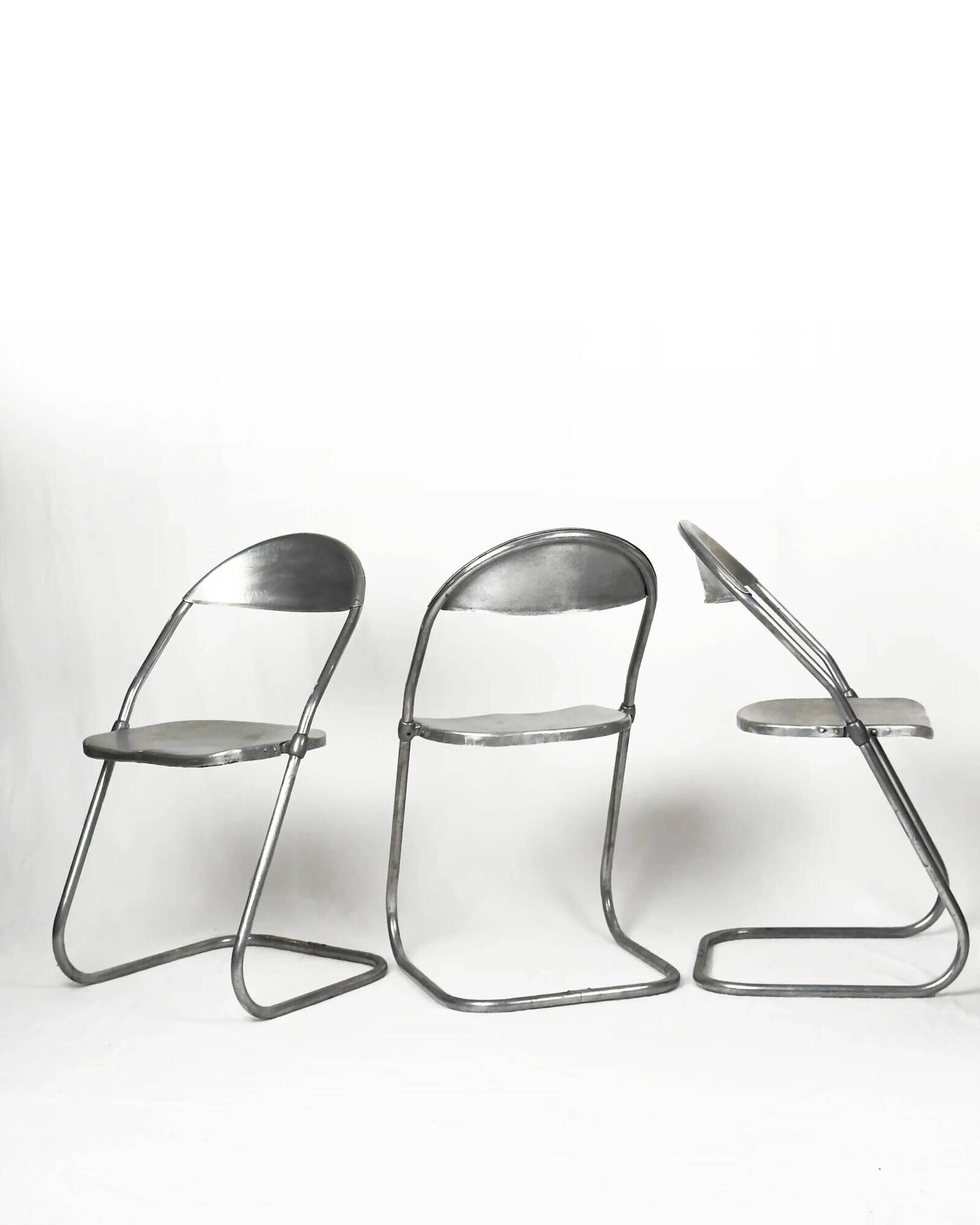 Vintage aluminium cantilever chairs, set of 6 – made in England, 1950s