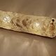 Pair of large vintage brutalist wall lights, murano glass