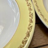 Set of 6 Luneville soup plates, Libourne model