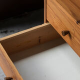 Set of 2 pine cube cabinets in the style of ate van apeldoorn, dutch design, 1960’s