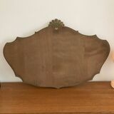 Horizontal vintage shell mirror