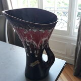Vallauris vintage enamelled ceramic pitcher