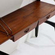 Teak Wall Unit by Louis van Teeffelen for WeBe 1950's