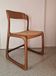Baumann sled chair with caning