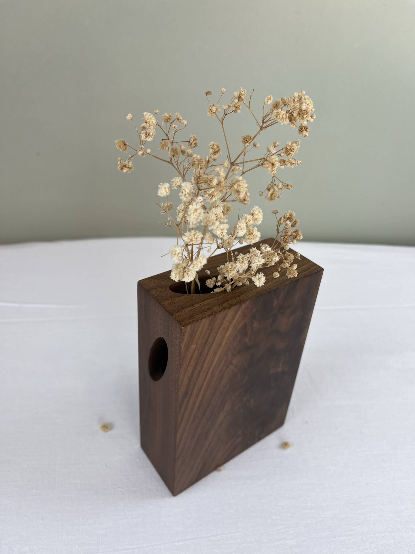 Minimalist design wooden vase