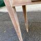 Renovated Parisian desk in raw solid wood 1950 - 80x45cm