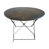 Table ronde métallique