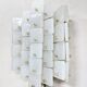 Frosted Ice glass panel wall scone lamp vintage 1960s