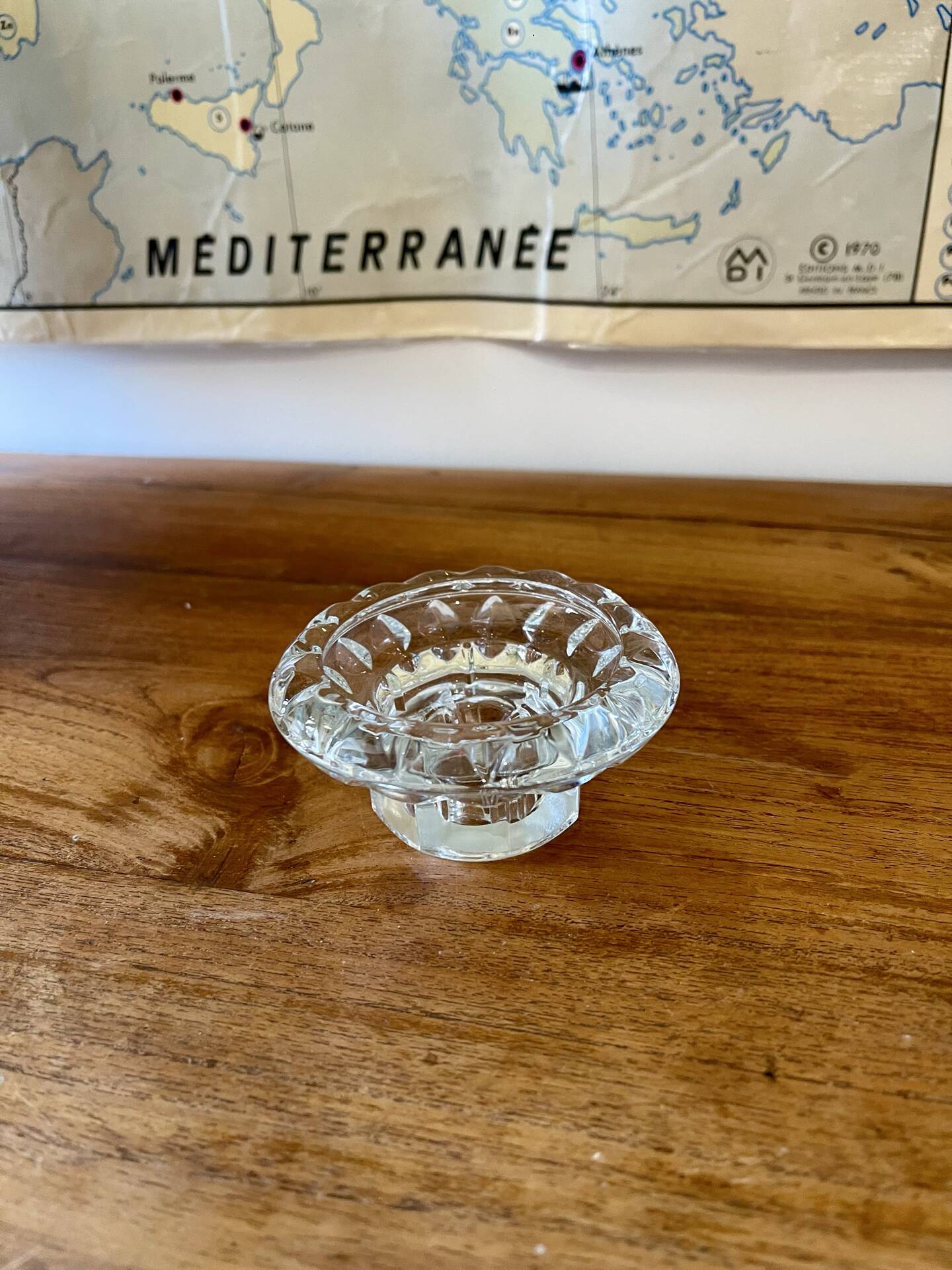 Glass candlestick