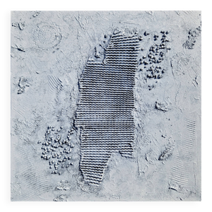 Tableau peinture abstraite - blanc