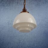 Art Deco opaline hanging lamp