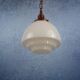 Suspension opaline Art Déco