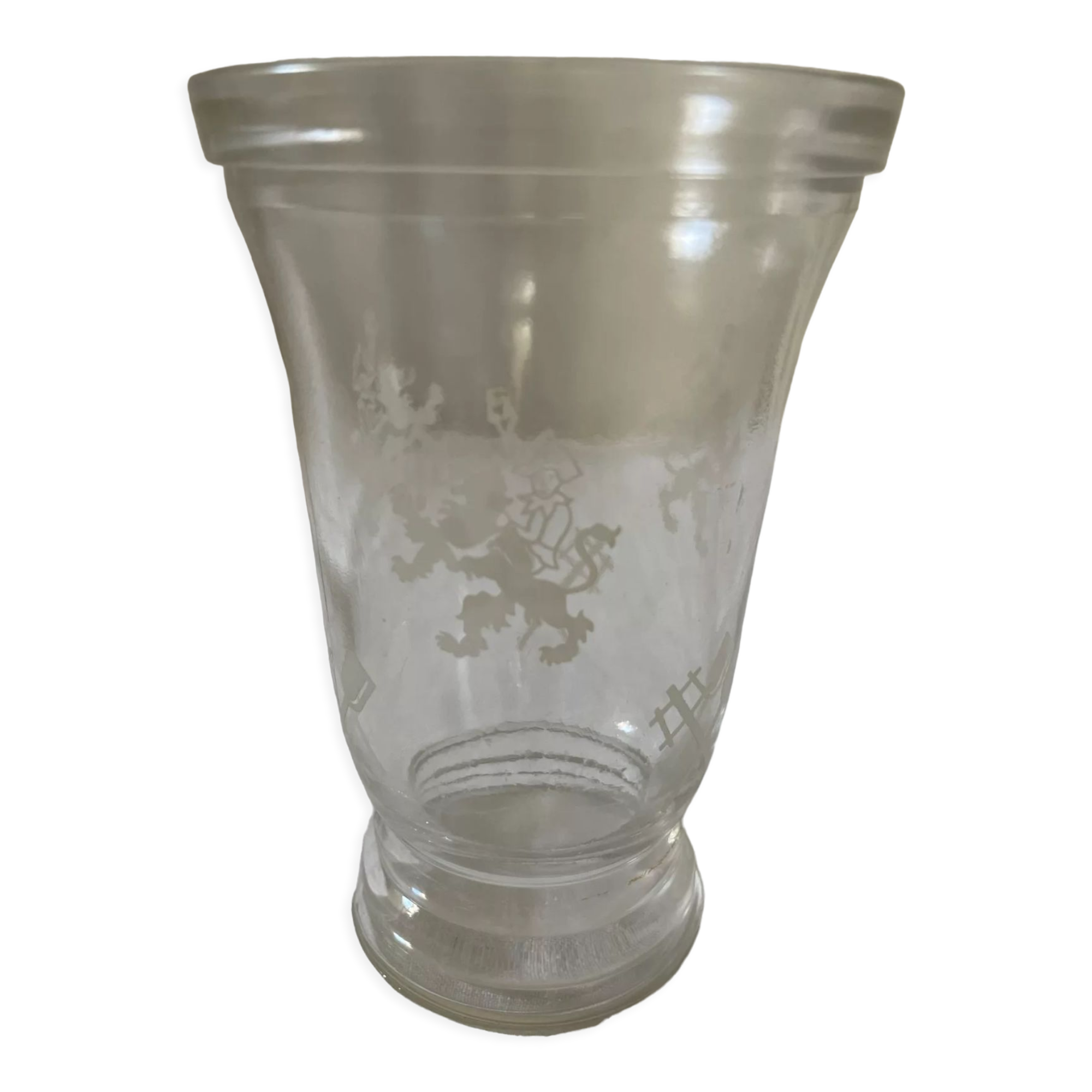Molded glass vase