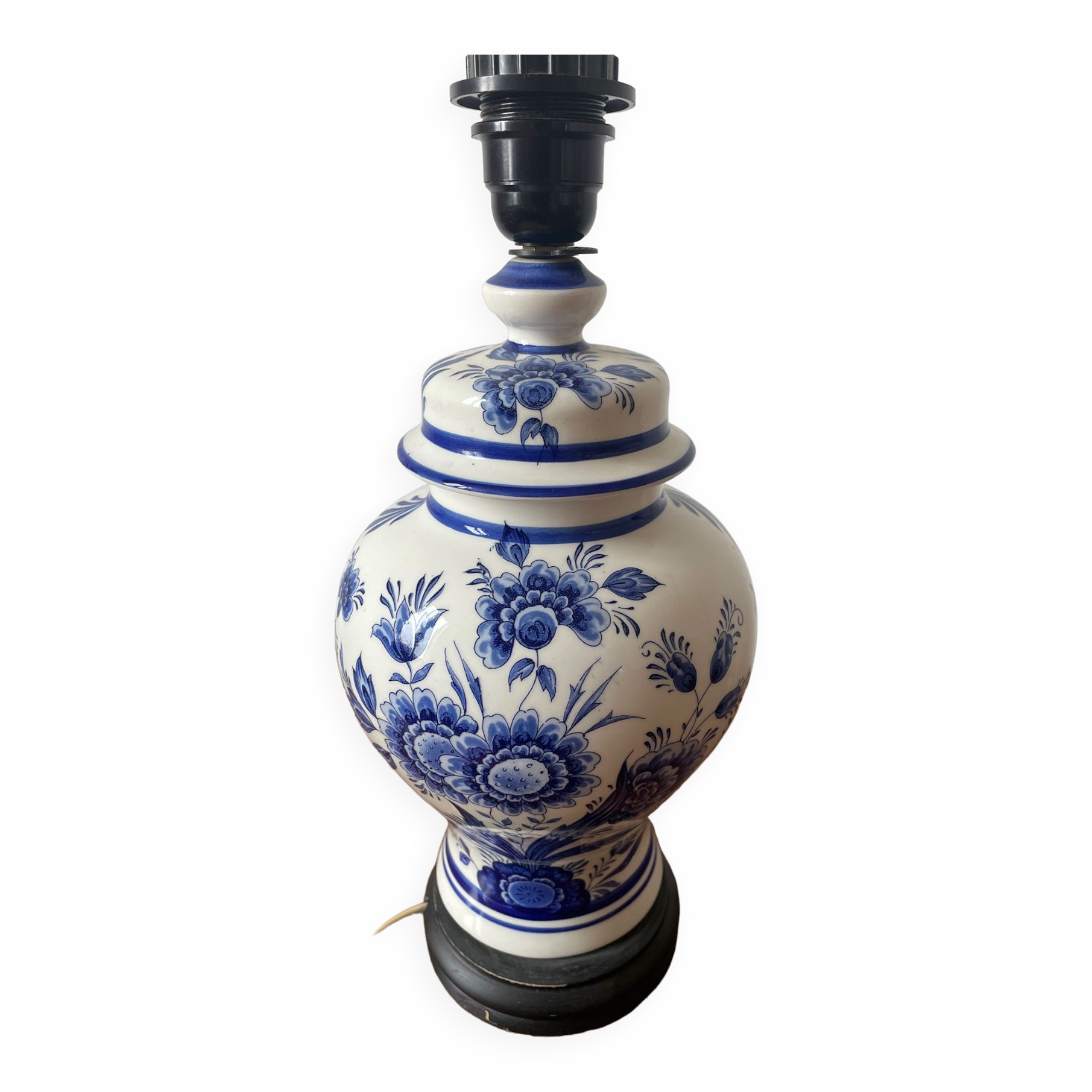 Delft lamp stand