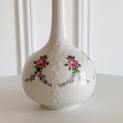 Wallendorf porcelain vase 1764, hand-painted floral decoration.