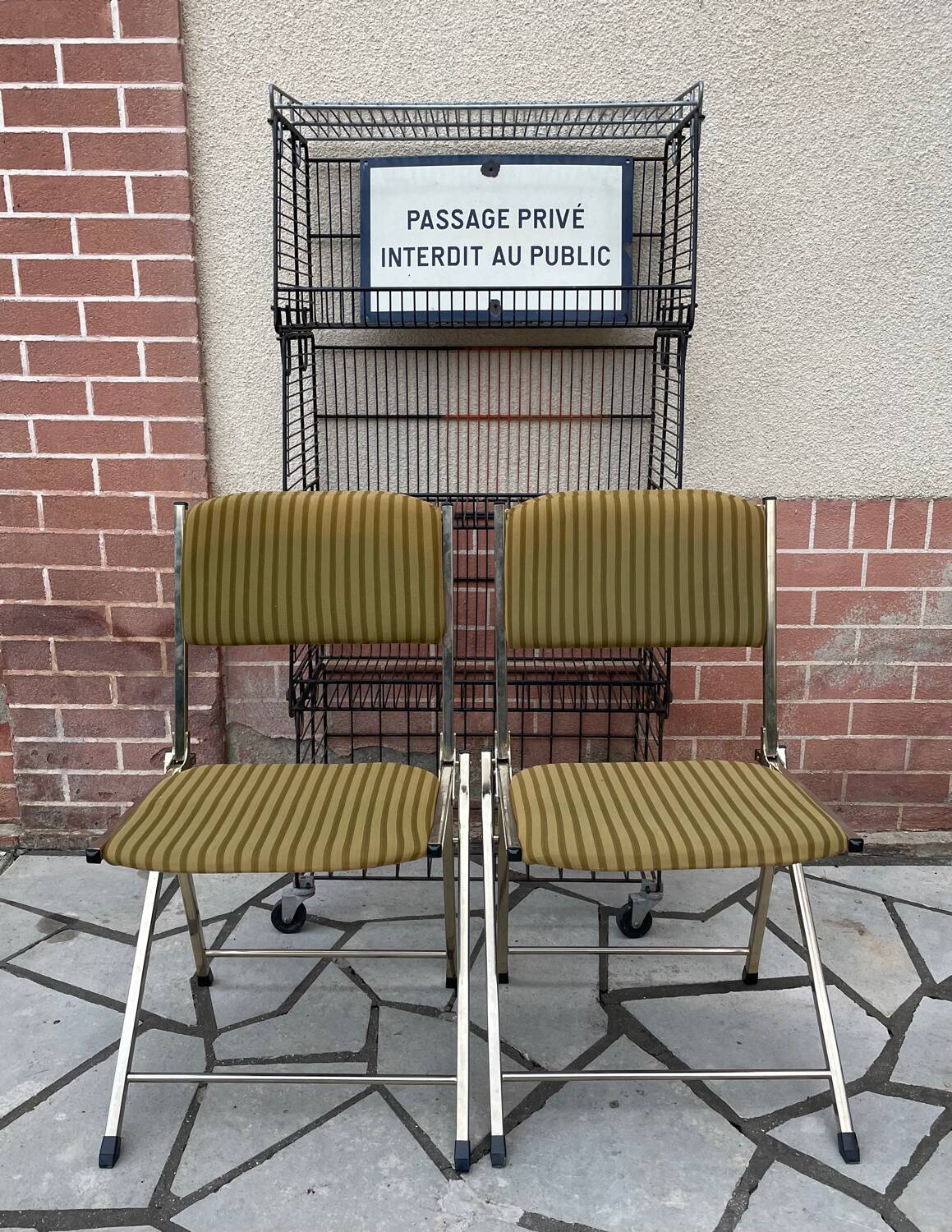 Chaises pliantes vintage