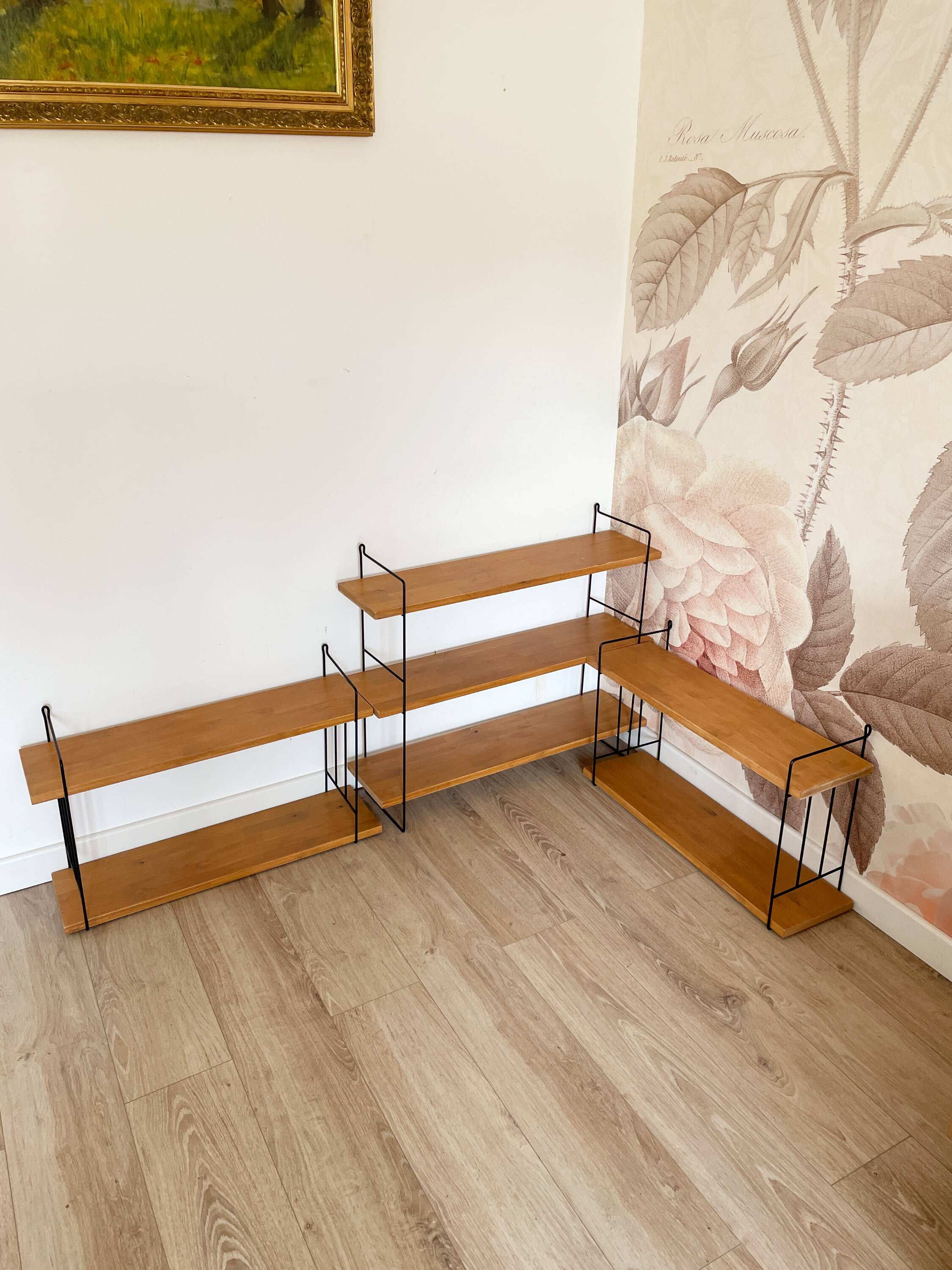 3 Wall Shelf Modules by WHB, Germany, 1960s - String Style