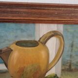 Still life in oil on panel signed J Gautier