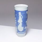 Porcelain vase, visit to the flock, 1950s