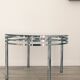 Vintage 70s chrome coffee table