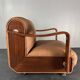 Midcentury brutalist embassy lounge or easy low club chair, 1960s