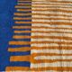 Handwoven natural wool rug, size 1.5/2.5 m.