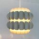 White metal pendant lamp from the mid-century by H. Zender for Temde.