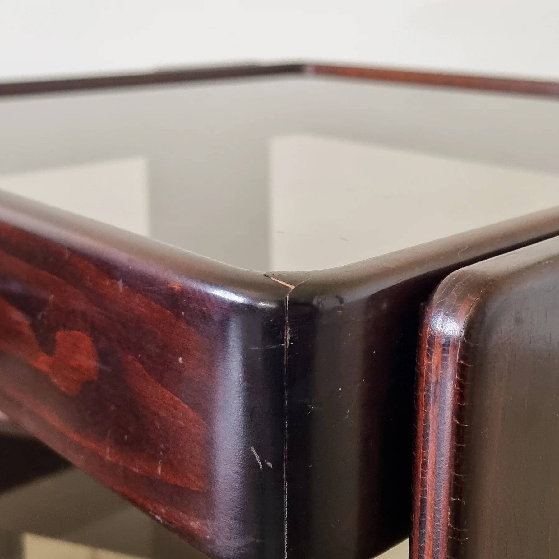 Stackable nesting tables by Gianfranco Frattini for Cassina (set of 3)