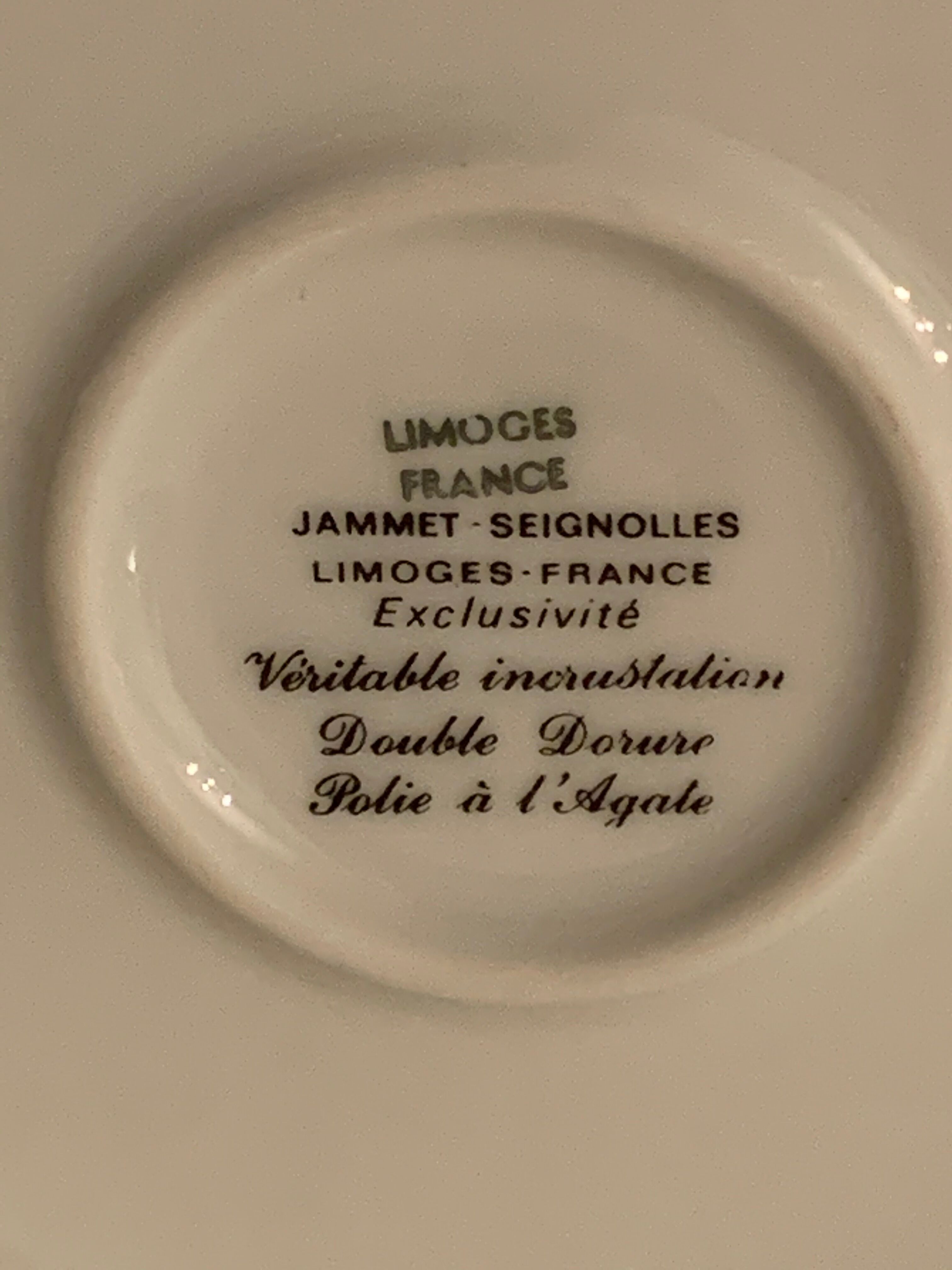 Pourer, teapot or coffee maker, and milk pot Jammet Seignolles Limoges