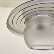 Suspension en verre mercurisé et sablé