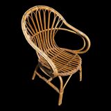 3 rattan armchairs from the 60'S