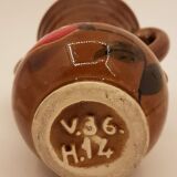 Small Vase Vallauris decoration tulip pattern