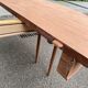 Round extendable dining table in solid mahogany from the 1930s.