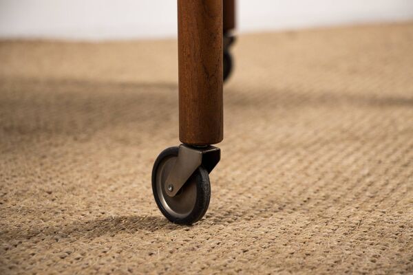 Desserte, Danoise extensible et deux niveaux, en teck 1960, Kurt Ostervig.