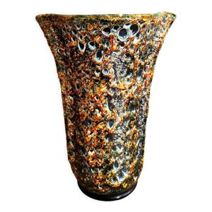 vase émaux miel