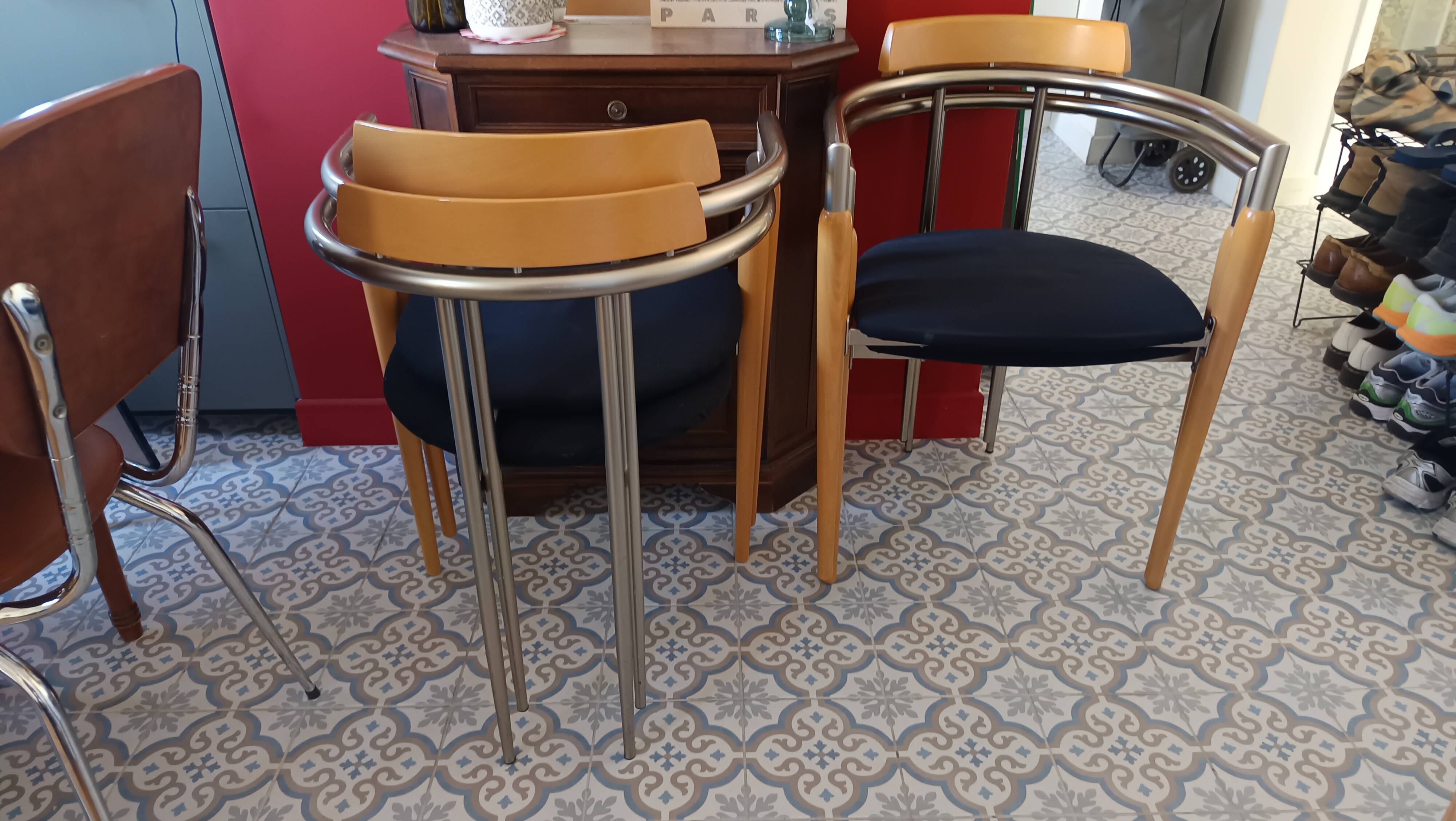 Chaises vintage Effezeta 80'S