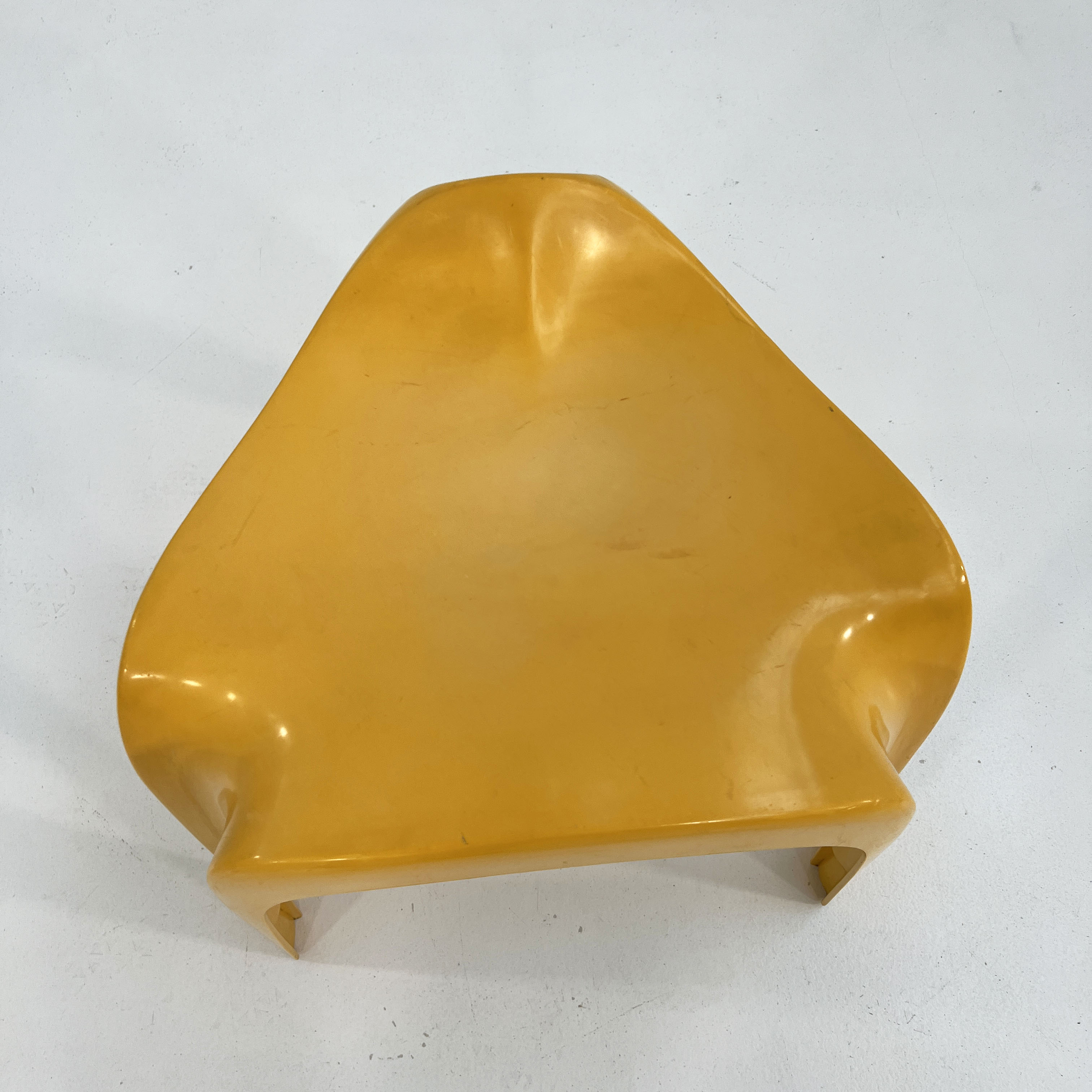 Yellow stool by Alexander Begge for Casala, 1970