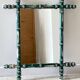 Miroir ancien en bois formant bambou
