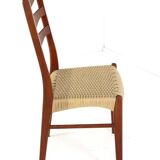 Set of 4 Arne Wahl Iversen for Glygnore papercord chairs