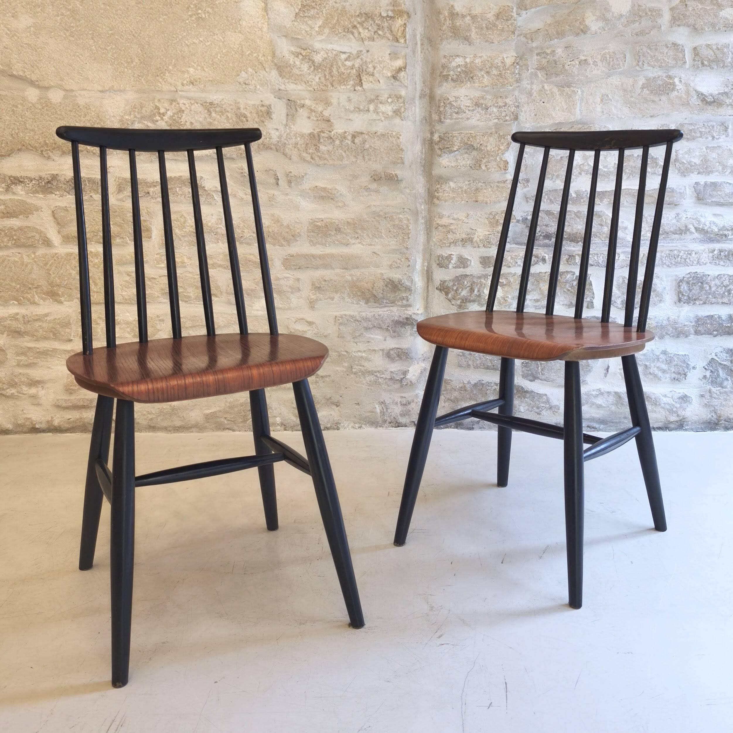 Paire de chaises Fanett, design Ilmari Tapiovaara, 1960