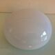 Half moon ceiling light in white opaline vintage 60s-70s