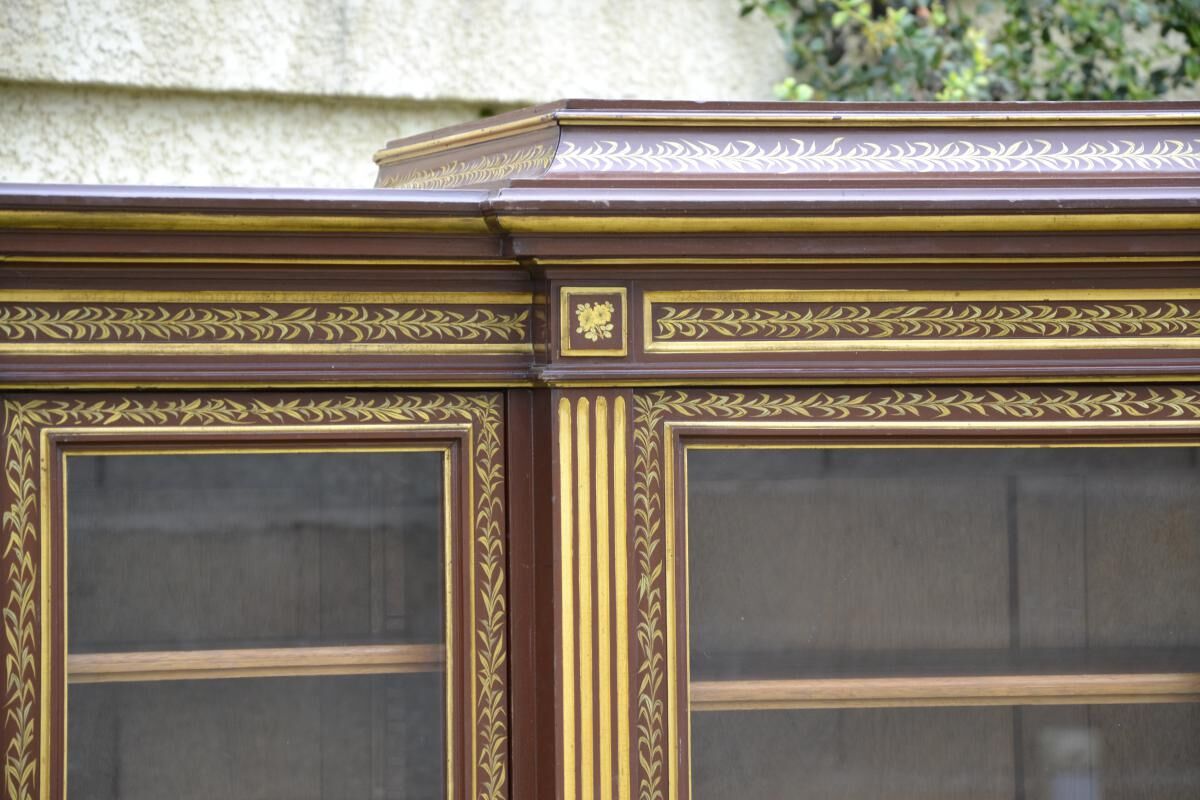 Laqué Library in Japanese Decorations Napoleon III Style - 19th Century