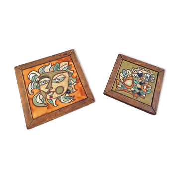 Lot de 2 Magnifiques céramiques Roland Zobel